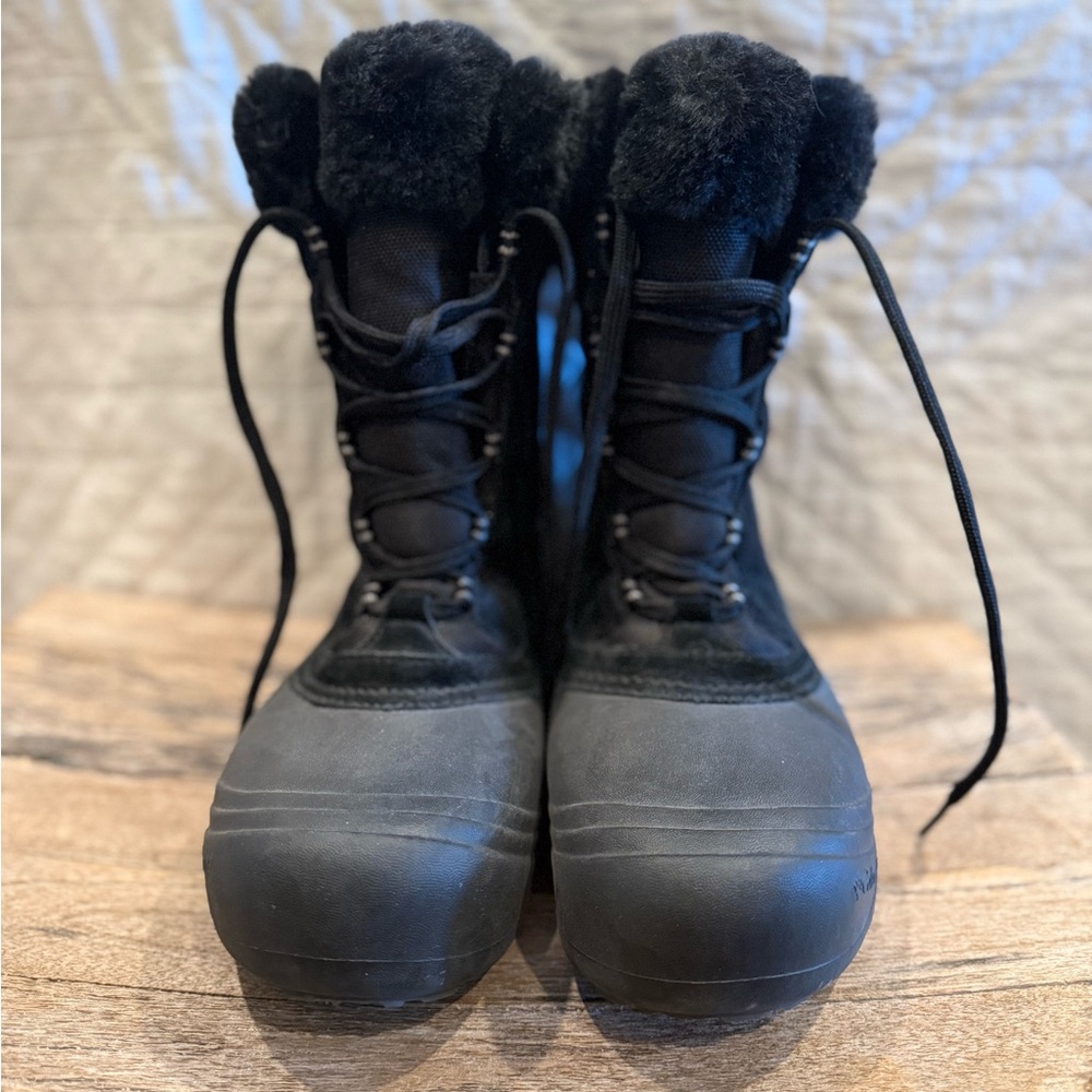 Columbia Women’s Black Snow Boots 10 - Picture 2 of 5